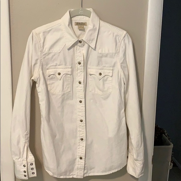 white denim western shirt